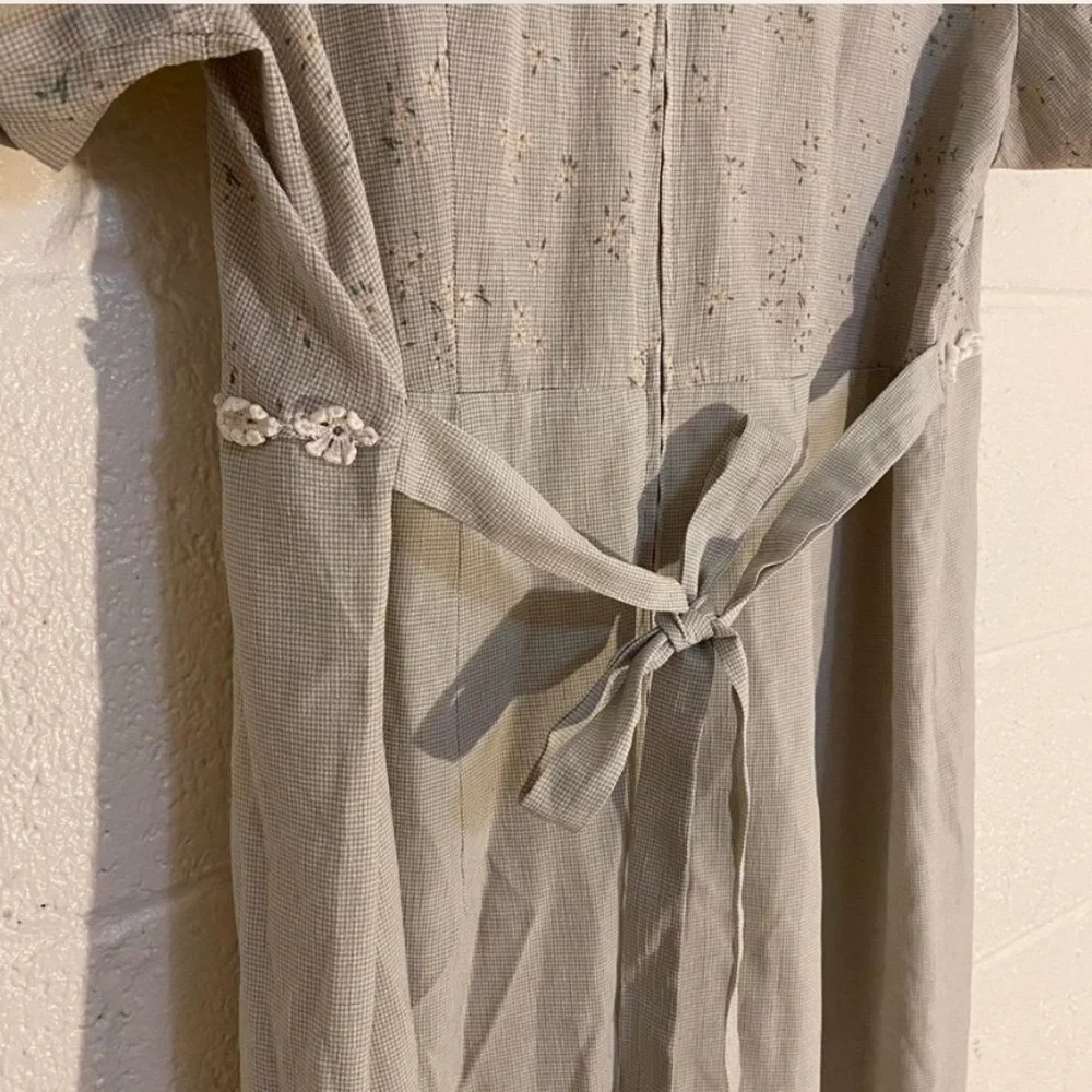 Vintage Gingham Babydoll Dress Size XL D.B.Y. - Picture 5 of 5